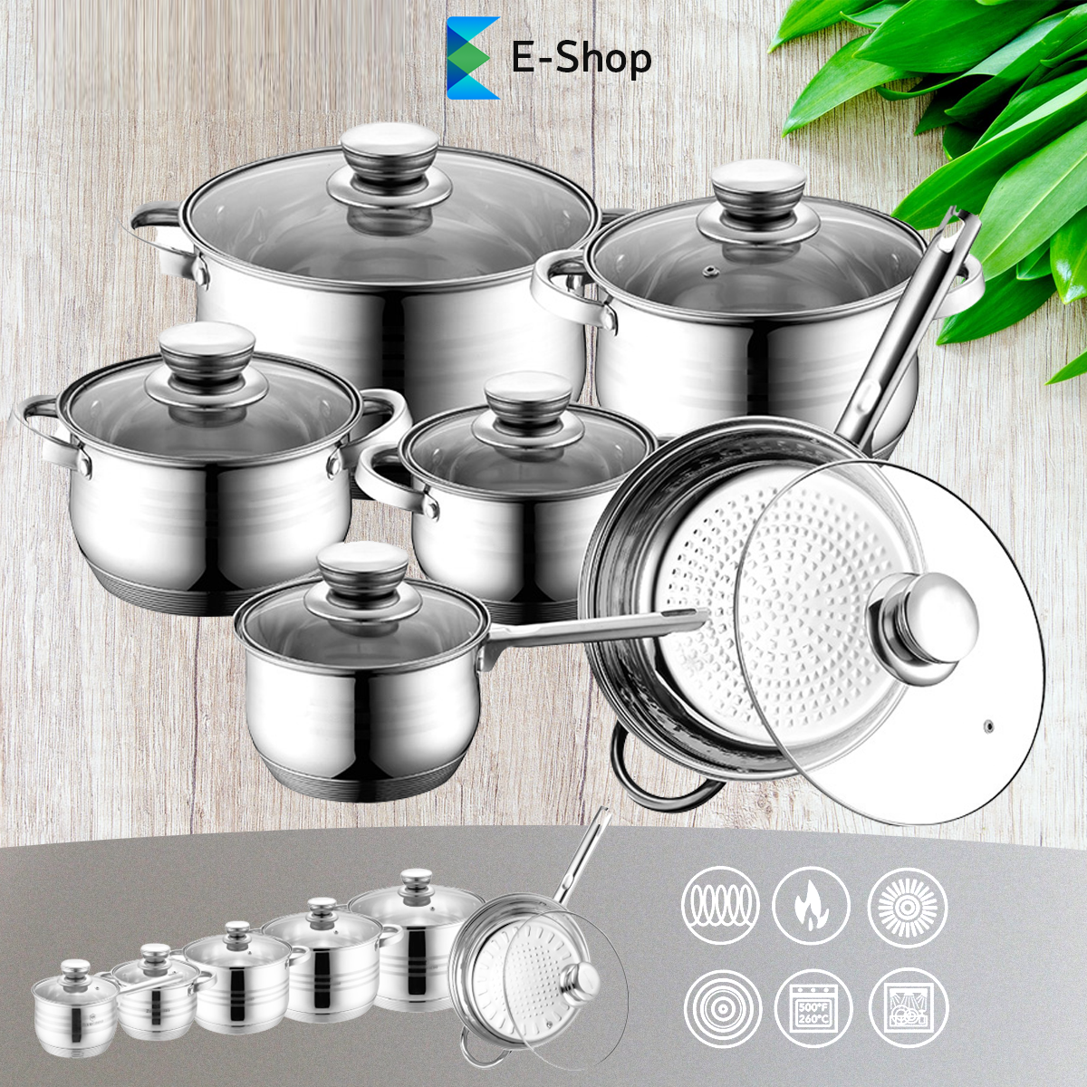 12-dijelni SET LONACA