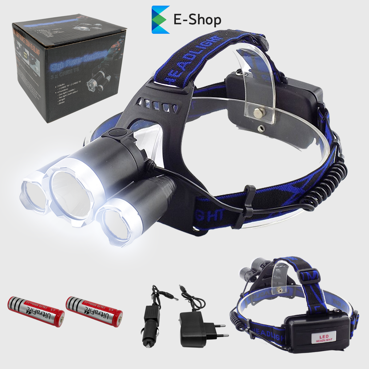 NAGLAVNA LAMPA X3 CREE