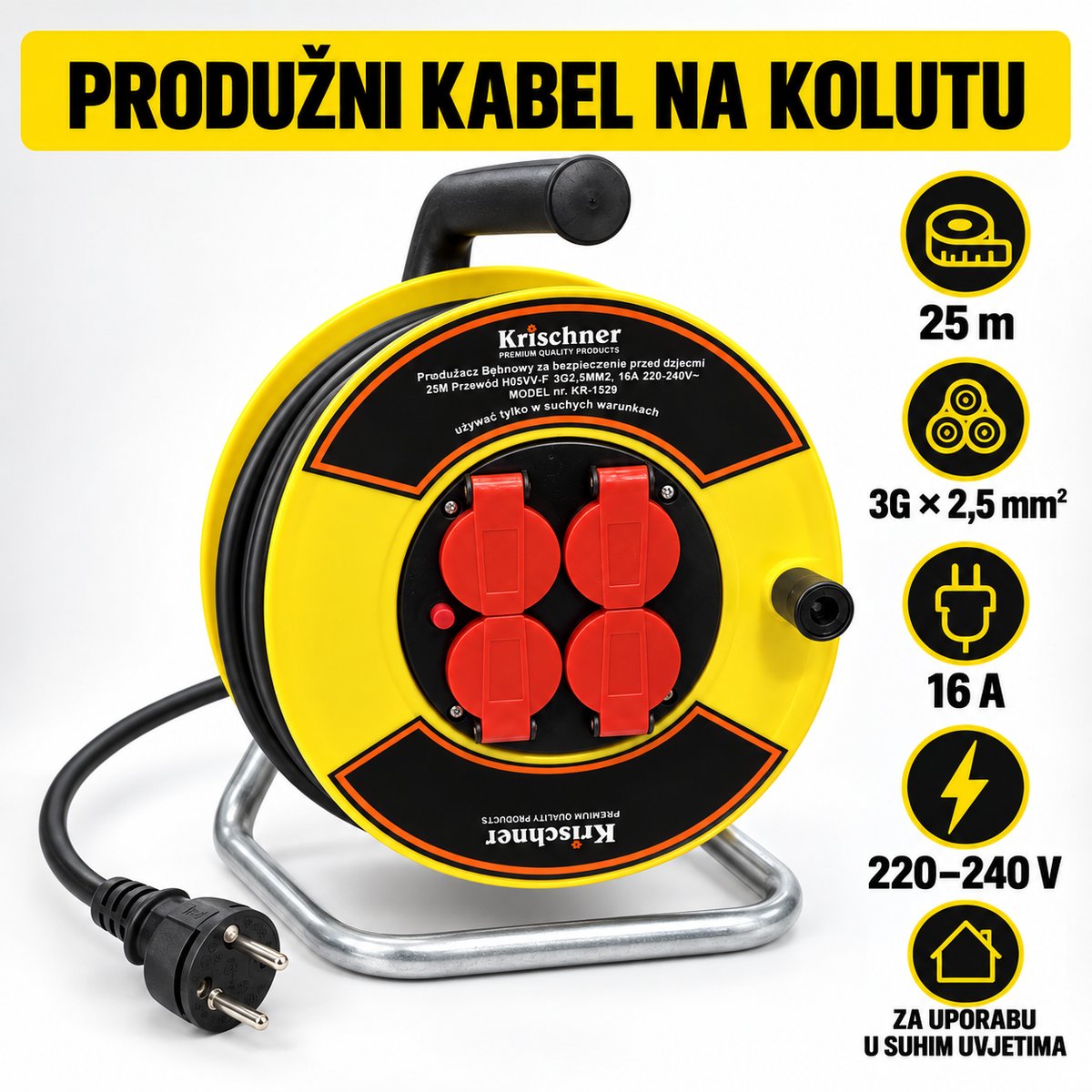 KABEL NA MOTALICI 25m