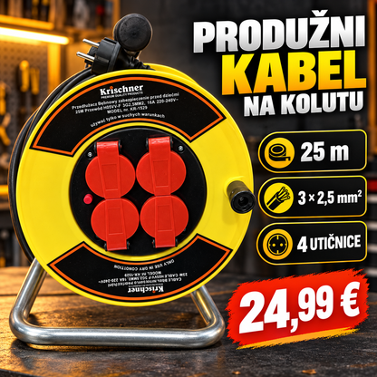 KABEL NA MOTALICI 25m