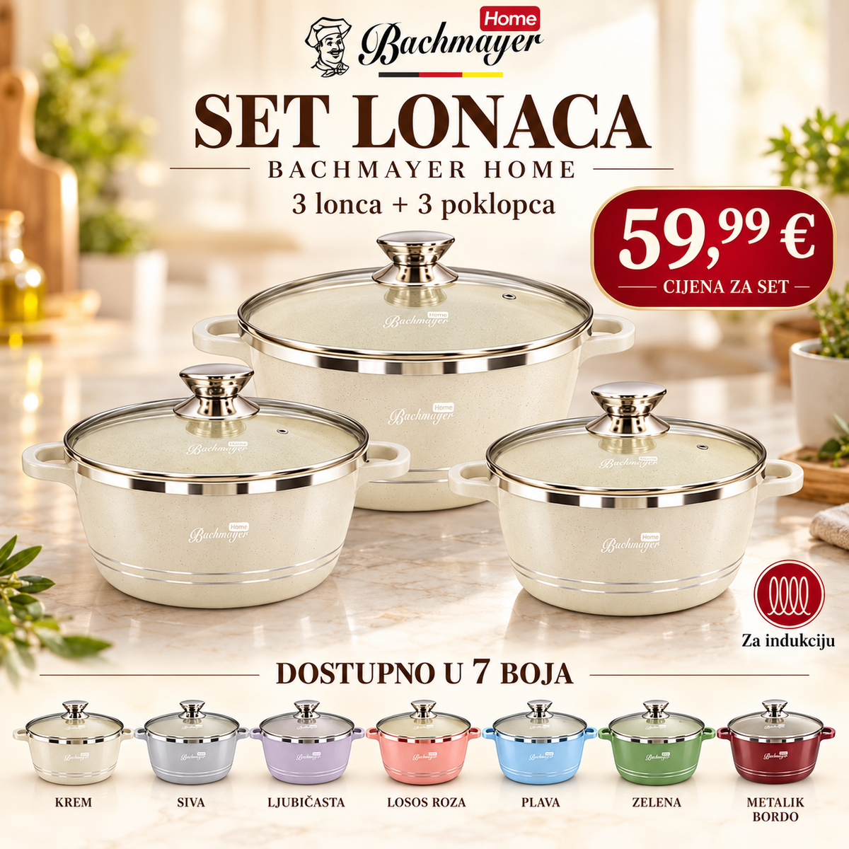 SET LONACA BACHMAYER HOME – 6 DIJELOVA