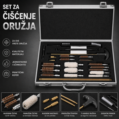 SET ZA ČIŠĆENJE  ORUŽJA U KOFERU