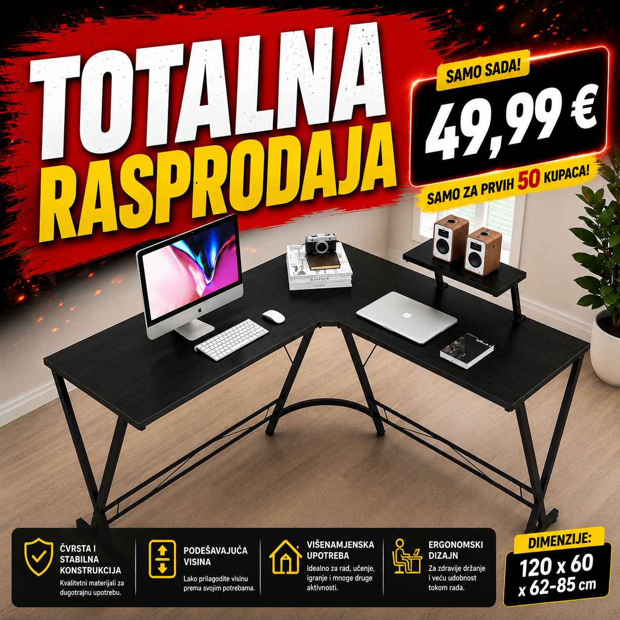 VIŠENAMJENSKI RADNI STOL