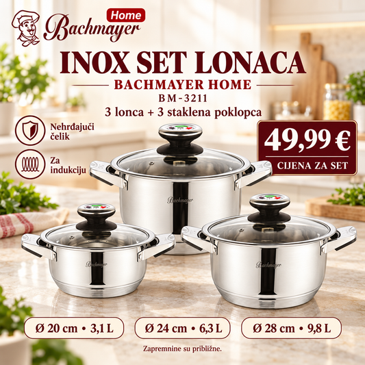 INOX SET LONACA BACHMAYER HOME – BM-3211