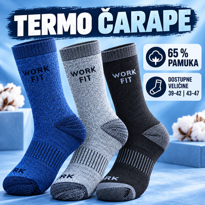 WORK FIT TERMO ČARAPE – 12 KOMADA