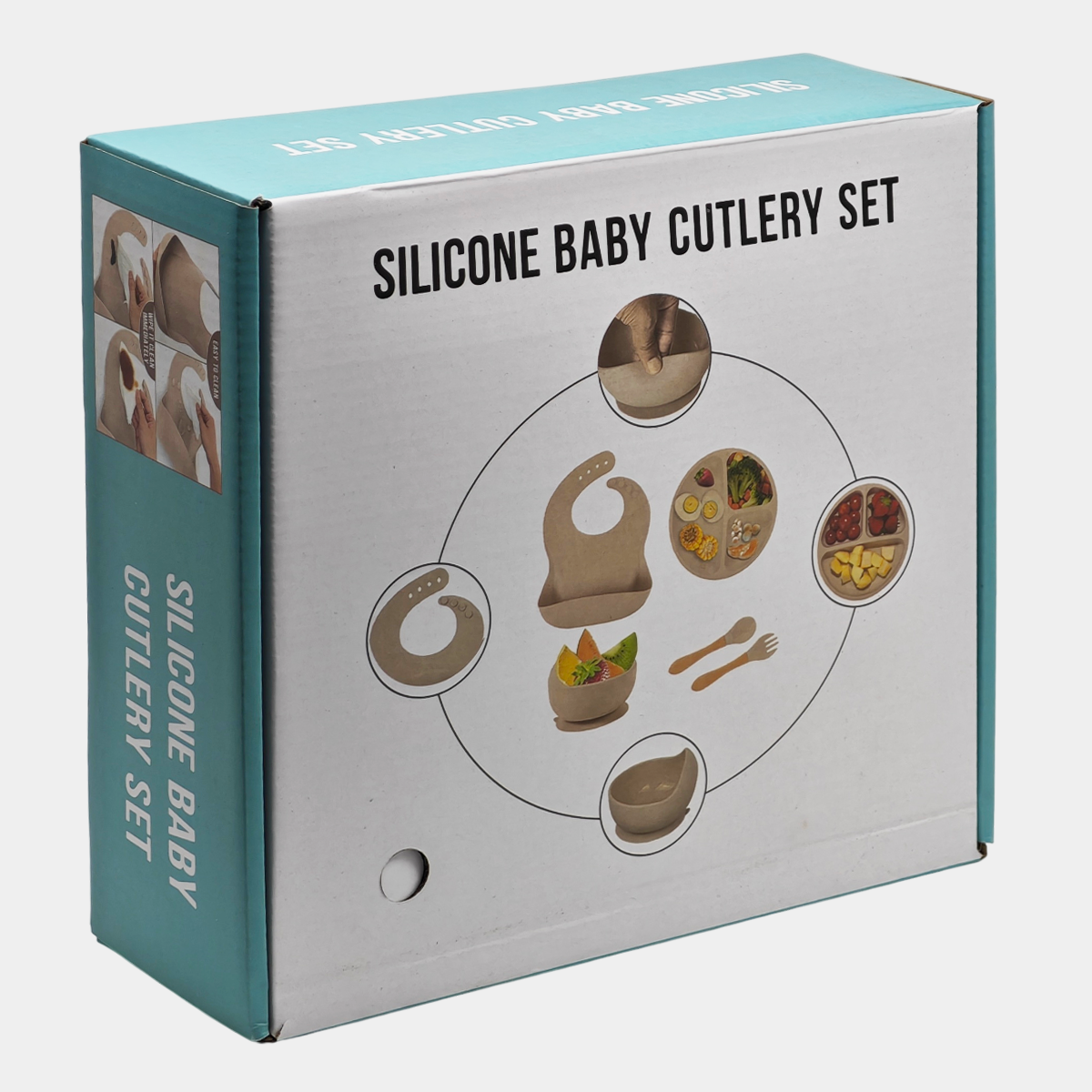 DJEČJI SILIKONSKI SET PRIBORA ZA JELO