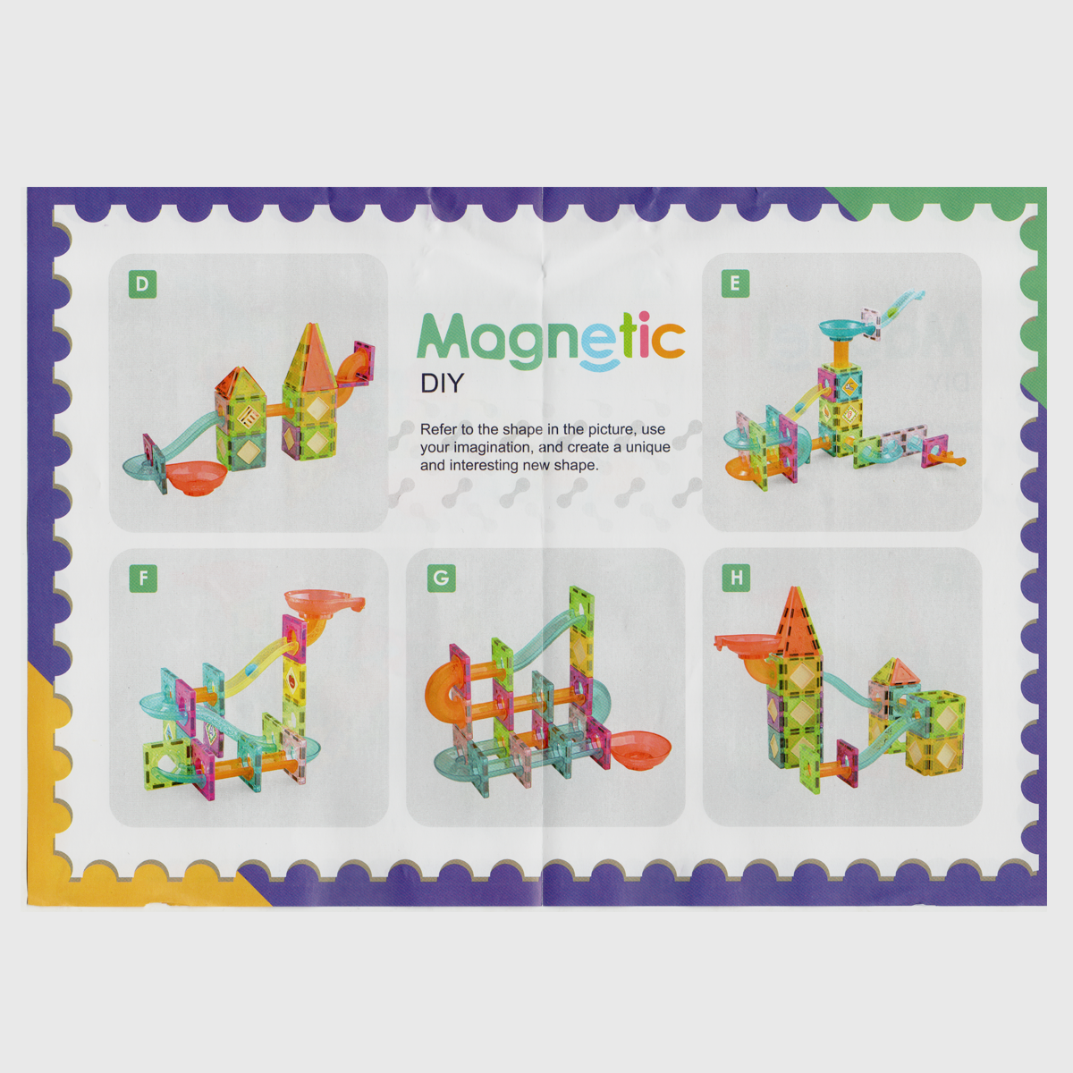 61-DIJELNI SET MAGNETNIH PLOČICA-BALL RUN