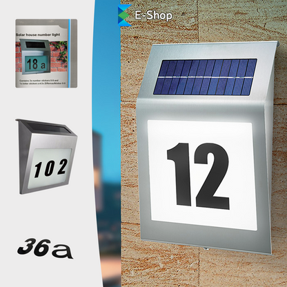 SOLARNA SVJETILJKA S KUĆNIM BROJEM