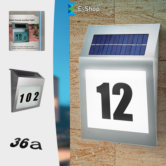 SOLARNA SVJETILJKA S KUĆNIM BROJEM