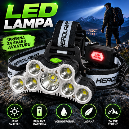 LED NAGLAVNA LAMPA X7