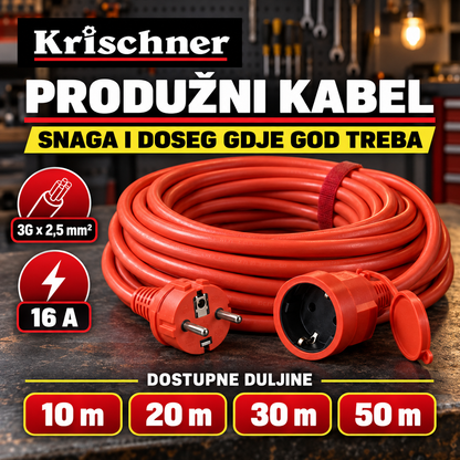 PROFESIONALNI PRODUŽNI KABEL 3 X 2.5mm