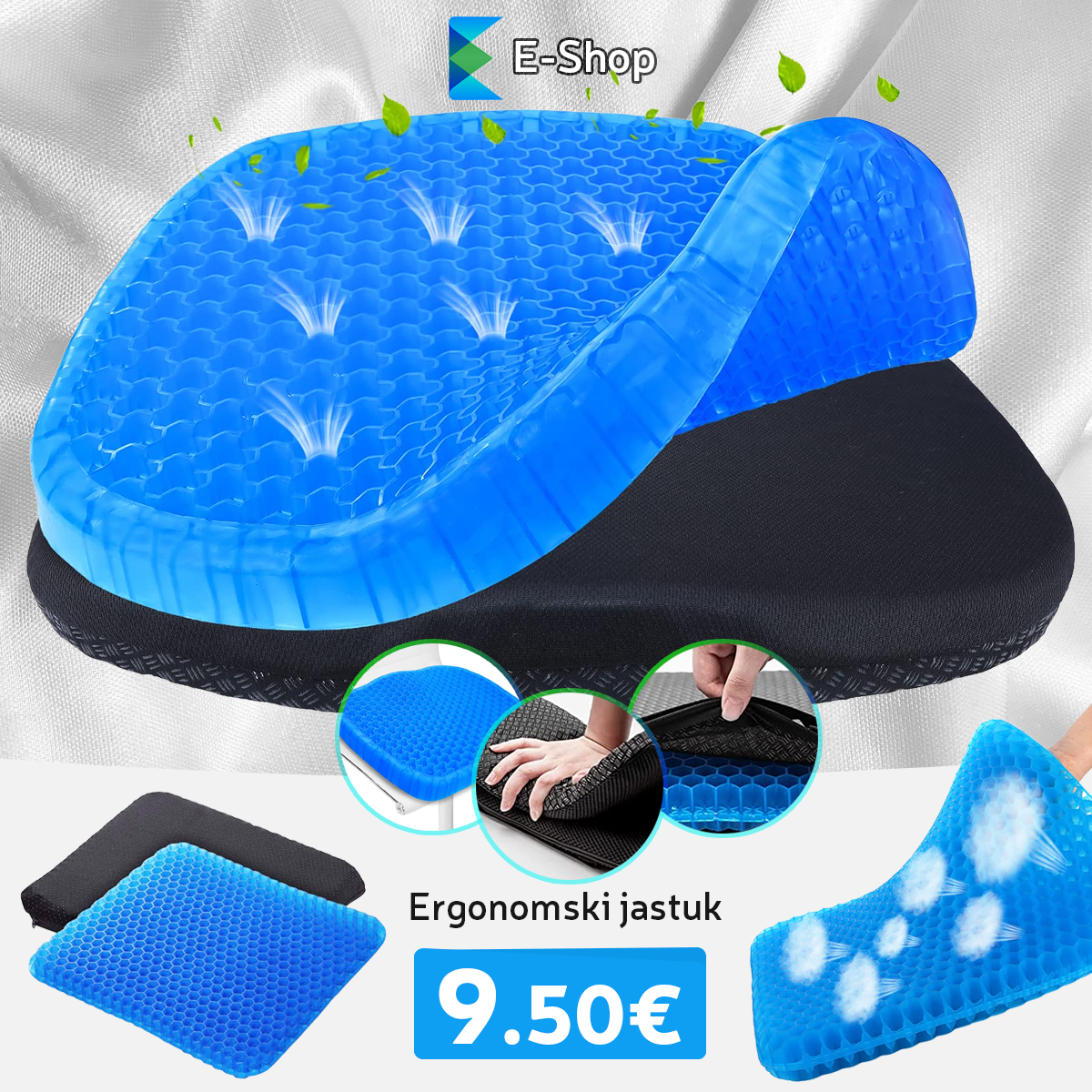 ERGONOMSKI JASTUK ZA SJEDENJE